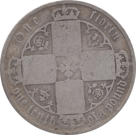 1874 FLORIN ( FAIR ) DIE 14 - Florin - Cambridgeshire Coins