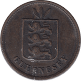 1874 GUERNSEY TWO DOUBLE - WORLD COINS - Cambridgeshire Coins