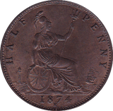 1874 H HALFPENNY ( BU ) - Halfpenny - Cambridgeshire Coins