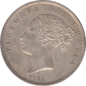 1874 HALFCROWN ( AUNC ) - Halfcrown - Cambridgeshire Coins