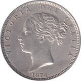 1874 HALFCROWN ( AUNC ) - Halfcrown - Cambridgeshire Coins