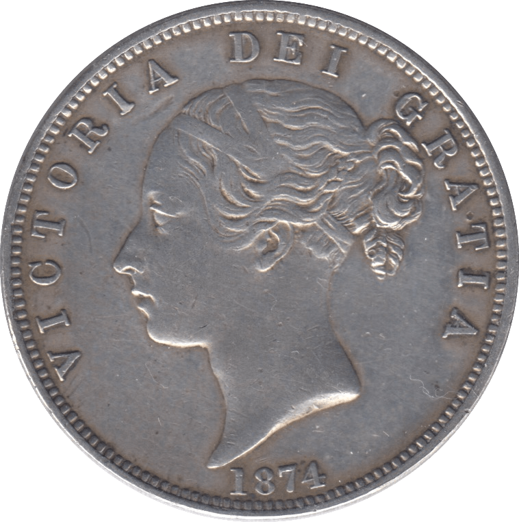 1874 HALFCROWN ( EF ) - Halfcrown - Cambridgeshire Coins