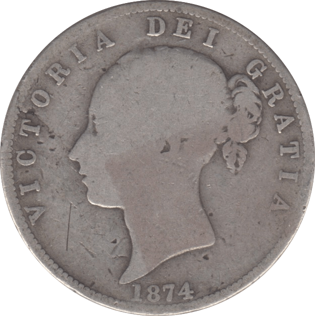 1874 HALFCROWN ( FAIR ) 2 - HALFCROWN - Cambridgeshire Coins