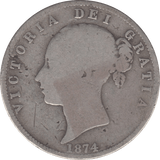 1874 HALFCROWN ( FAIR ) 2 - HALFCROWN - Cambridgeshire Coins