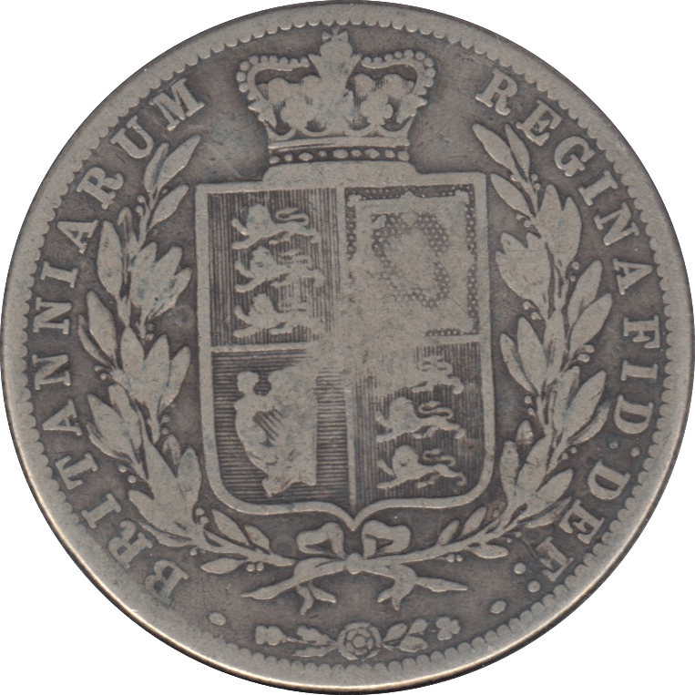 1874 HALFCROWN ( FINE ) 6 - Halfcrown - Cambridgeshire Coins