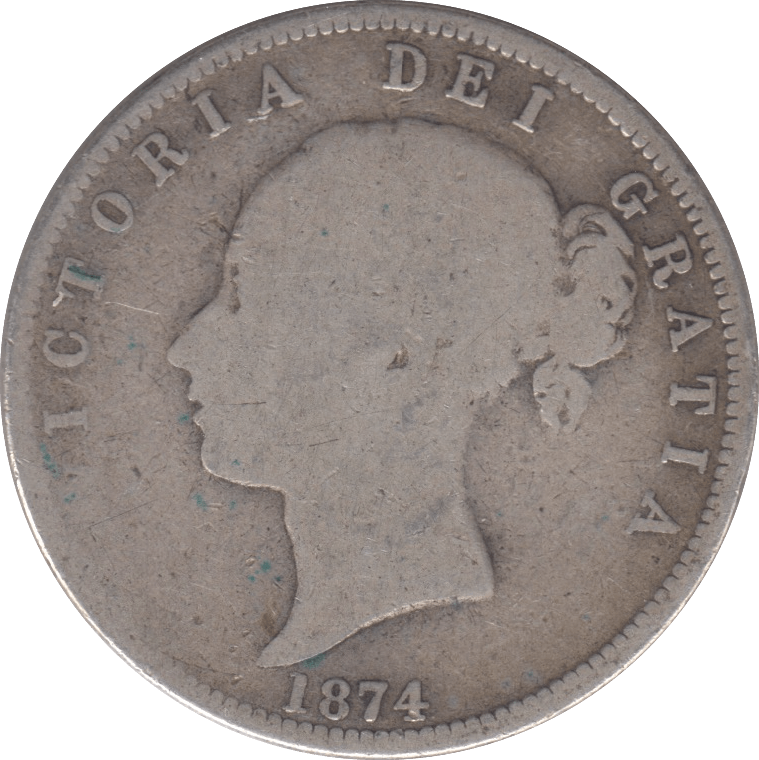 1874 HALFCROWN ( NF ) - Halfcrown - Cambridgeshire Coins