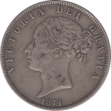 1874 HALFCROWN ( VF ) 4 - Halfcrown - Cambridgeshire Coins