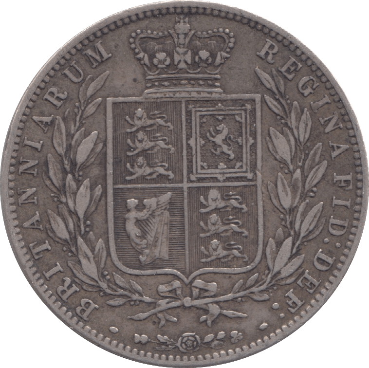 1874 HALFCROWN ( VF ) 4 - Halfcrown - Cambridgeshire Coins