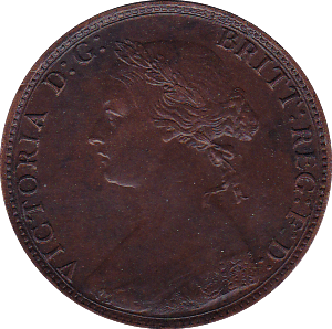 1874 HALFPENNY ( AUNC ) H - Halfpenny - Cambridgeshire Coins