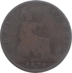 1874 HALFPENNY ( FAIR ) - Halfpenny - Cambridgeshire Coins