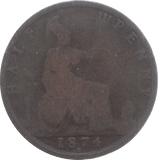 1874 HALFPENNY ( FAIR ) - Halfpenny - Cambridgeshire Coins