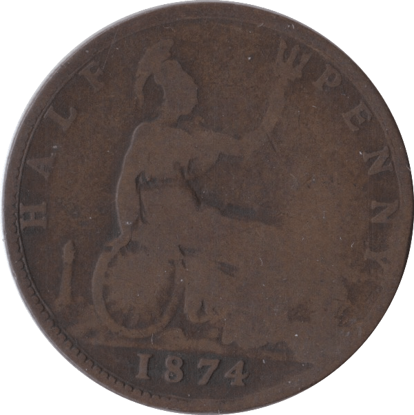 1874 HALFPENNY ( FAIR ) - Halfpenny - Cambridgeshire Coins