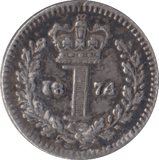 1874 MAUNDY ONE PENNY ( GVF ) - MAUNDY ONE PENNY - Cambridgeshire Coins