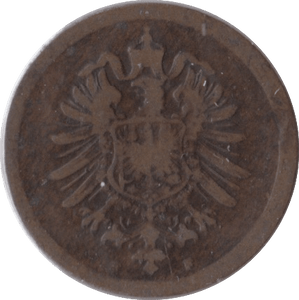 1874 ONE PFENNIG GERMANY - WORLD COINS - Cambridgeshire Coins