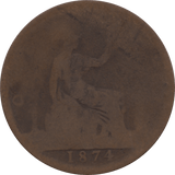 1874 PENNY ( FAIR ) 28 - Penny - Cambridgeshire Coins