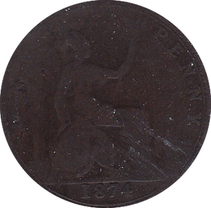 1874 PENNY ( FAIR ) . - Penny - Cambridgeshire Coins