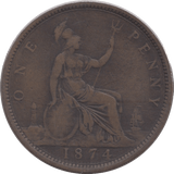 1874 PENNY ( FINE ) - Penny - Cambridgeshire Coins