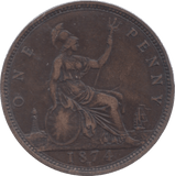 1874 PENNY ( GF ) 7 H - Penny - Cambridgeshire Coins