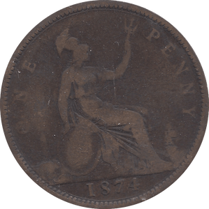 1874 PENNY ( NF ) - Penny - Cambridgeshire Coins