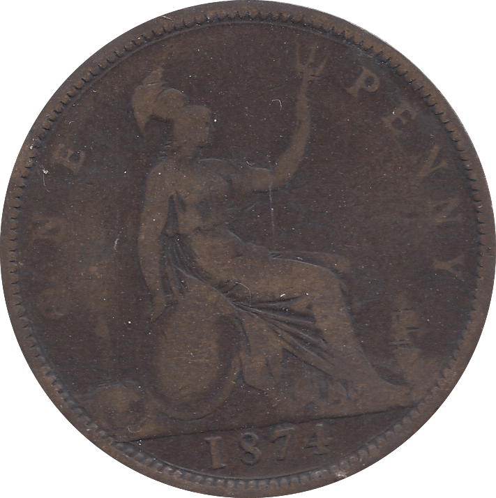 1874 PENNY ( NF ) - Penny - Cambridgeshire Coins