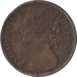 1874 PENNY ( VF ) H - Penny - Cambridgeshire Coins