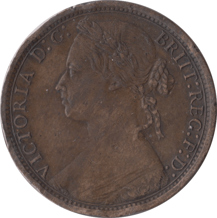 1874 PENNY ( VF ) H - Penny - Cambridgeshire Coins