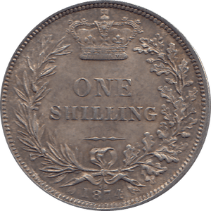 1874 SHILLING ( EF ) DIE 56 - Shilling - Cambridgeshire Coins