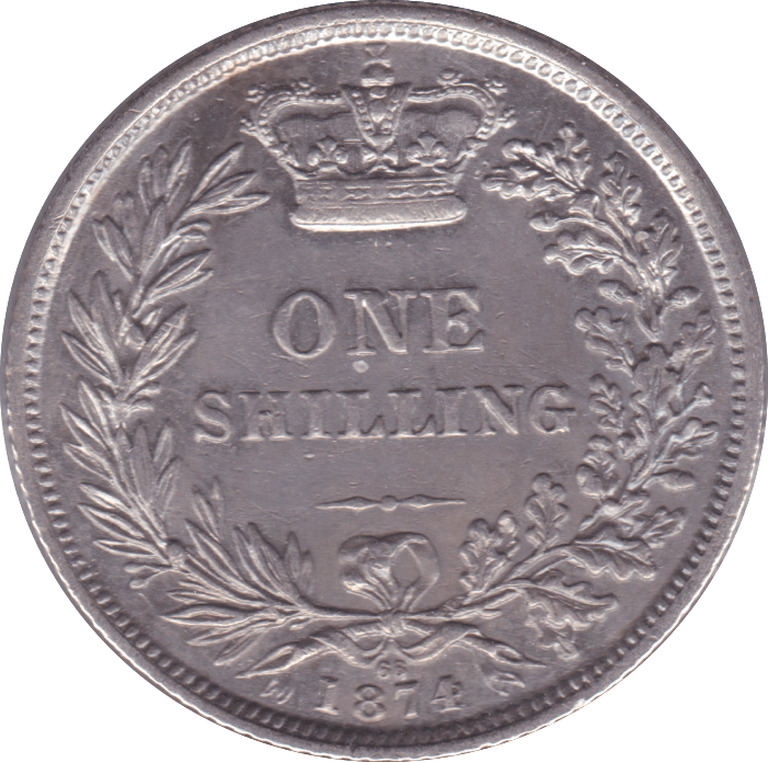 1874 SHILLING ( EF ) DIE 66 - Shilling - Cambridgeshire Coins