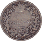 1874 SHILLING ( FAIR ) DIE 49 - Shilling - Cambridgeshire Coins