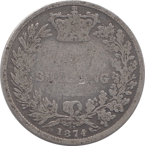 1874 SHILLING ( FAIR ) DIE 63 - Shilling - Cambridgeshire Coins