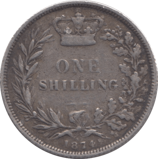 1874 SHILLING ( FINE ) 13 - Shilling - Cambridgeshire Coins