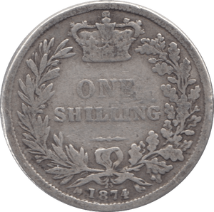 1874 SHILLING ( FINE ) DIE 23 - Shilling - Cambridgeshire Coins