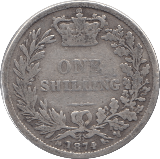 1874 SHILLING ( FINE ) DIE 23 - Shilling - Cambridgeshire Coins
