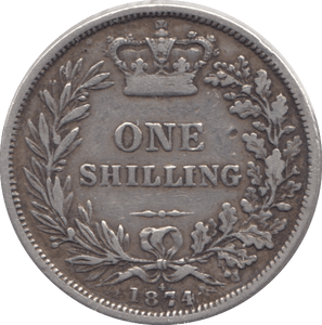 1874 SHILLING ( GVF ) DIE 4 - Shilling - Cambridgeshire Coins