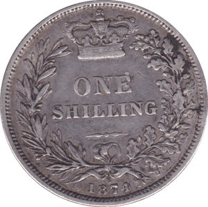 1874 SHILLING ( VF ) DIE 8 - Shilling - Cambridgeshire Coins