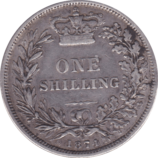 1874 SHILLING ( VF ) DIE 8 - Shilling - Cambridgeshire Coins