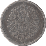 1874 SILVER ONE MARK GERMANY - SILVER WORLD COINS - Cambridgeshire Coins