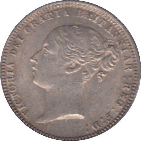 1874 SIXPENCE ( EF ) DIE 18 - Sixpence - Cambridgeshire Coins