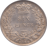 1874 SIXPENCE ( EF ) DIE 18 - Sixpence - Cambridgeshire Coins