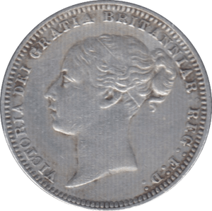 1874 SIXPENCE ( GVF ) DIE 53 - Sixpence - Cambridgeshire Coins