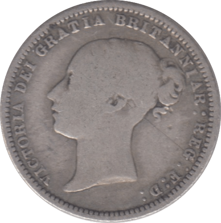 1874 SIXPENCE ( NF ) DIE 18 - Sixpence - Cambridgeshire Coins