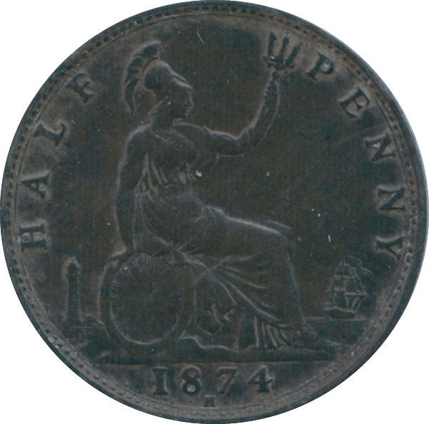 1874 THREEPENCE ( EF ) H - Halfpenny - Cambridgeshire Coins