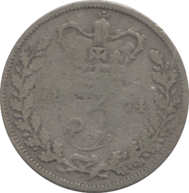 1874 THREEPENCE ( F ) 1 - Threepence - Cambridgeshire Coins