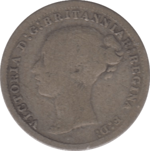 1874 THREEPENCE ( F ) 1 - Threepence - Cambridgeshire Coins