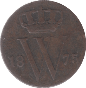 1875 1/2 GULDEN NETHERLANDS - WORLD COINS - Cambridgeshire Coins