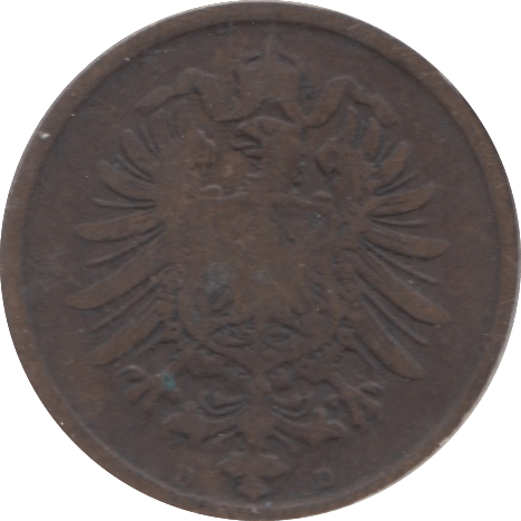 1875 2 PFENNIG MM D DRESDEN GERMANY - WORLD COINS - Cambridgeshire Coins