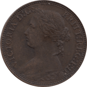 1875 FARTHING 2 H ( VF ) 80 - Farthing - Cambridgeshire Coins