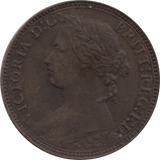 1875 FARTHING 2 H ( VF ) 80 - Farthing - Cambridgeshire Coins