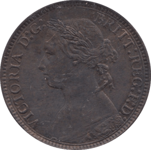 1875 FARTHING ( EF ) H - Farthing - Cambridgeshire Coins