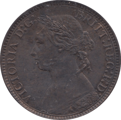 1875 FARTHING ( EF ) H - Farthing - Cambridgeshire Coins